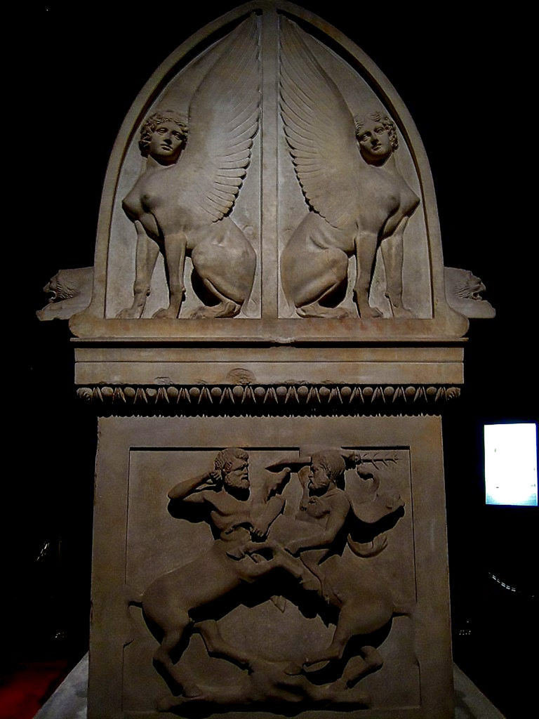 Bas-relief, end of the 5th B.C.E. - sarcophagus - King of Sidon, Lykian sculptor, Istanbul Museum