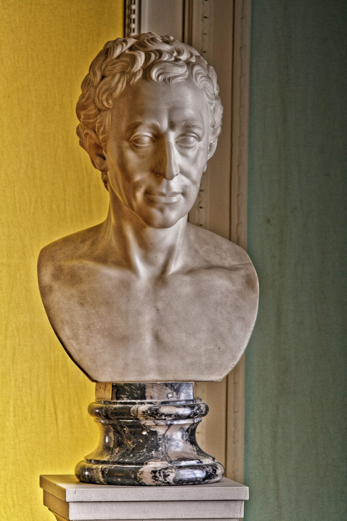 Frederich Wilhelm Eugen Doell, sculpture portrait bust of Johann Joachim Winckelmann, Friedenstein Castle, Schloss Friedenstein, Gotha, Thüringen