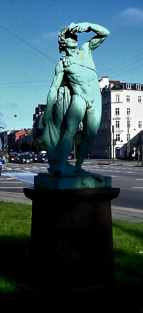 Andreas Johnsen Kolberg, – sculptor, Drunkin Faun, Copenhagen, Denmark, Andreas Johnsen Kolberg - En