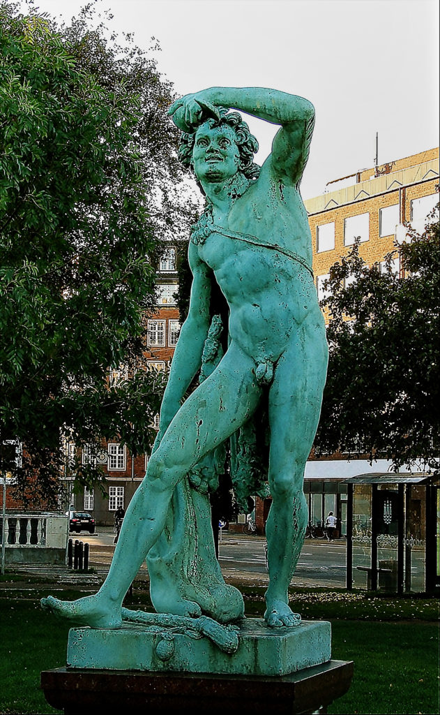 Andreas Johnsen Kolberg, – sculptor, Drunkin Faun, Copenhagen, Denmark, Andreas Johnsen Kolberg - En