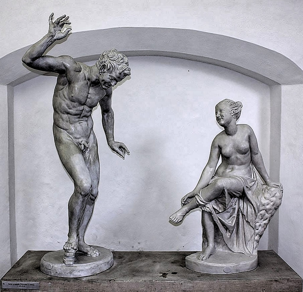 Galerie Antického Uměni Hostinné - Invitation to the Dance, plaster reconstruction by Wilhelm Klein, Karlova University (Charles University), Prague