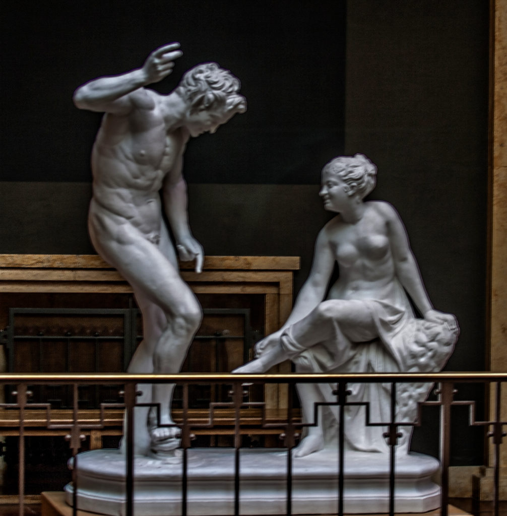 Munich Plaster - Dancing Faun and Nymph - Invitation to the Dance, Hellenistic Reconstruction from all surviving parts