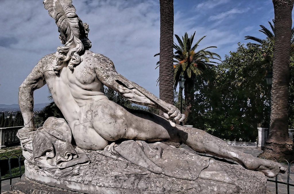 Ernst Gustav Herter - Achilles Dying in Corfu Achilleion