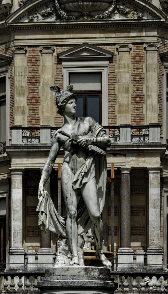 Ernst Gustav Herter - Hermes statue in front of the Hermesvilla in Vienna Glaspalast München, 1891