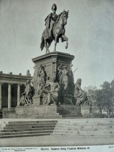 Denkmal König Friedrich Wilhelm III. im Lustgarten Mitte, Berlin 1863, sculptor Albert Wolff, after design of Christian Daniel Rauch - his main professor at the Berlin Academy of Fine Art. 